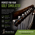 "⭐ LIMITED TIME SALE" Par 4 Mashie Golf Rack - Walnut Live Edge